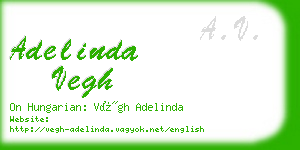 adelinda vegh business card